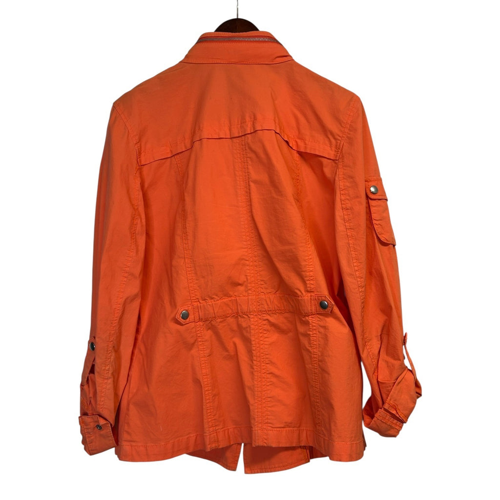 TG-17 Inc International Concepts Orange Cotton Stretch Utility Jacket & Pants Set Size Large