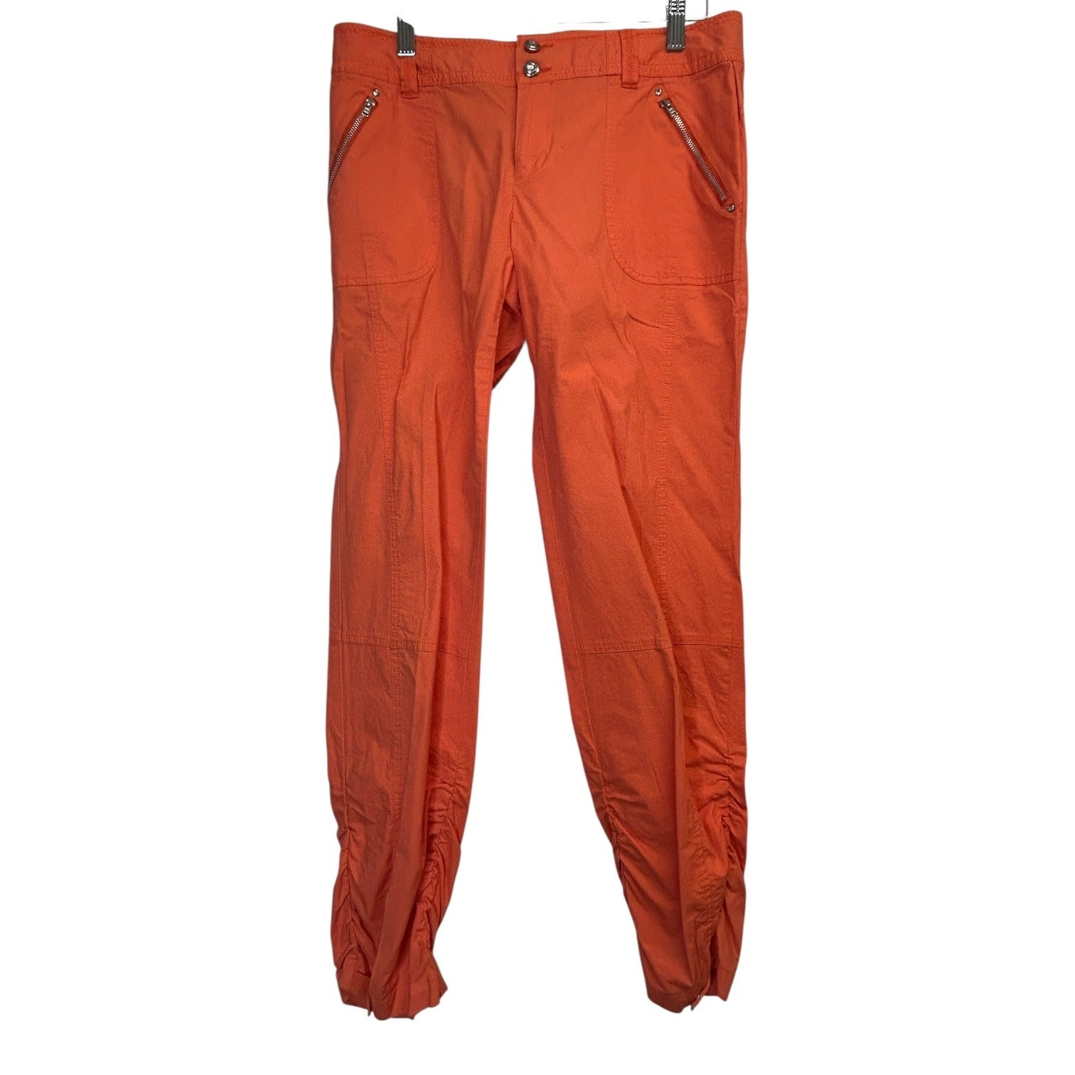 TG-17 Inc International Concepts Orange Cotton Stretch Utility Jacket & Pants Set Size Large