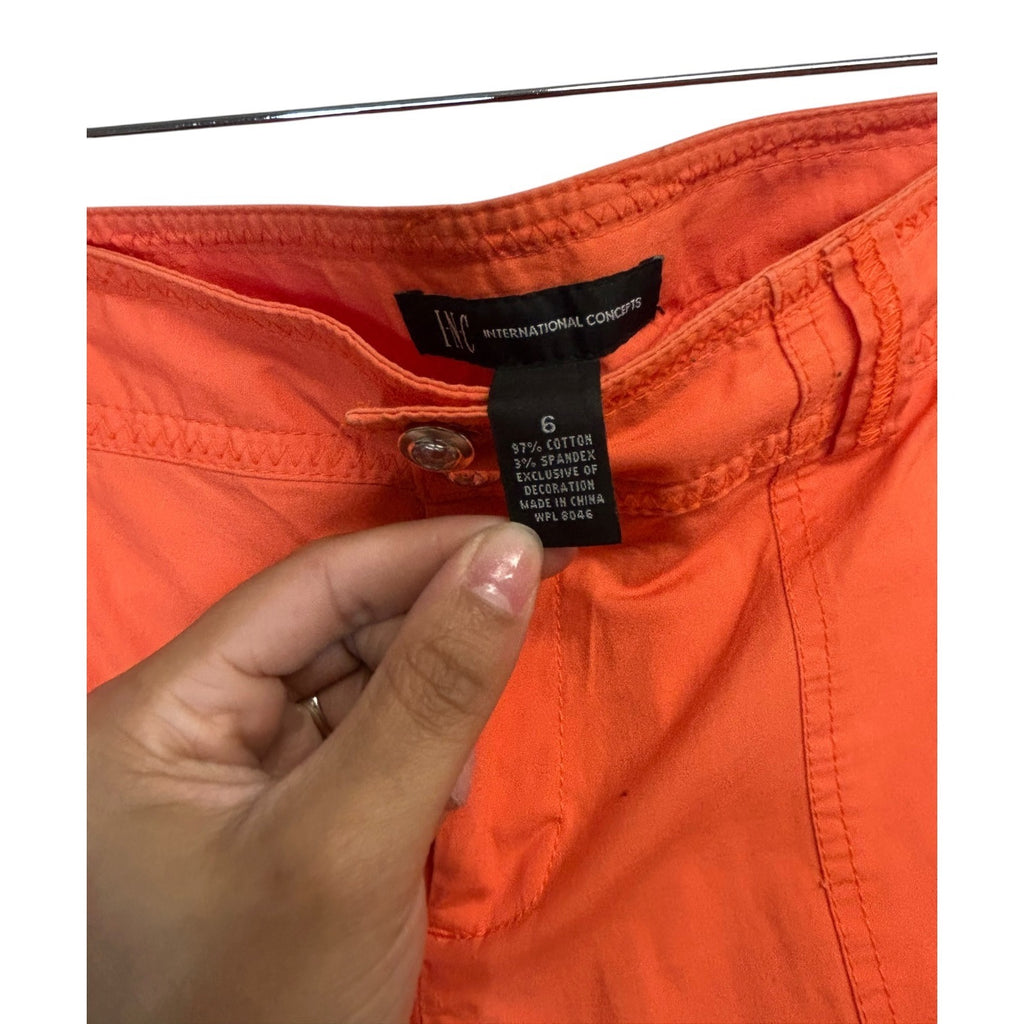 TG-17 Inc International Concepts Orange Cotton Stretch Utility Jacket & Pants Set Size Large