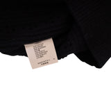 Brandy Melville Women's Black Open Knit Cardigan Sweater Long Sleeve Button-Up