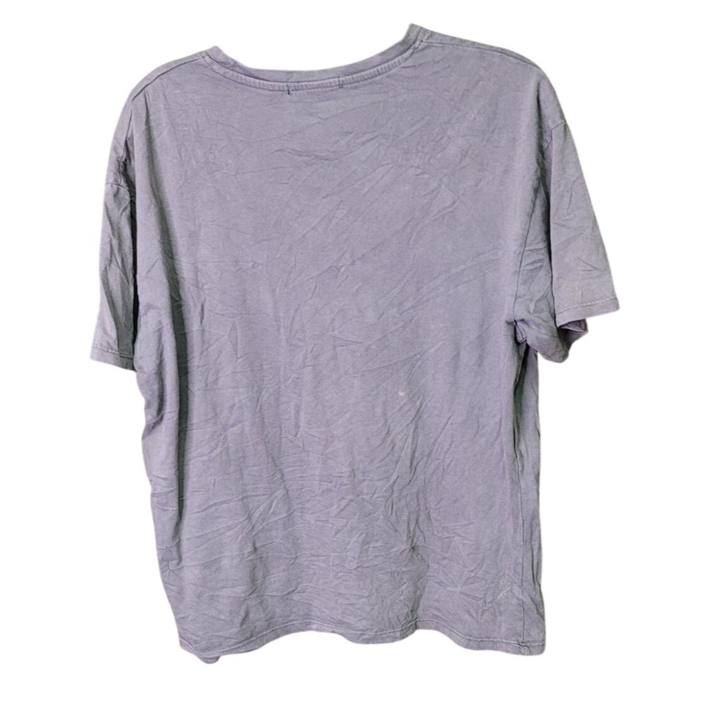 CG-12 Charlotte Russe Ride Free Graphic Tee Gray Cotton Crewneck Short Sleeve Size S