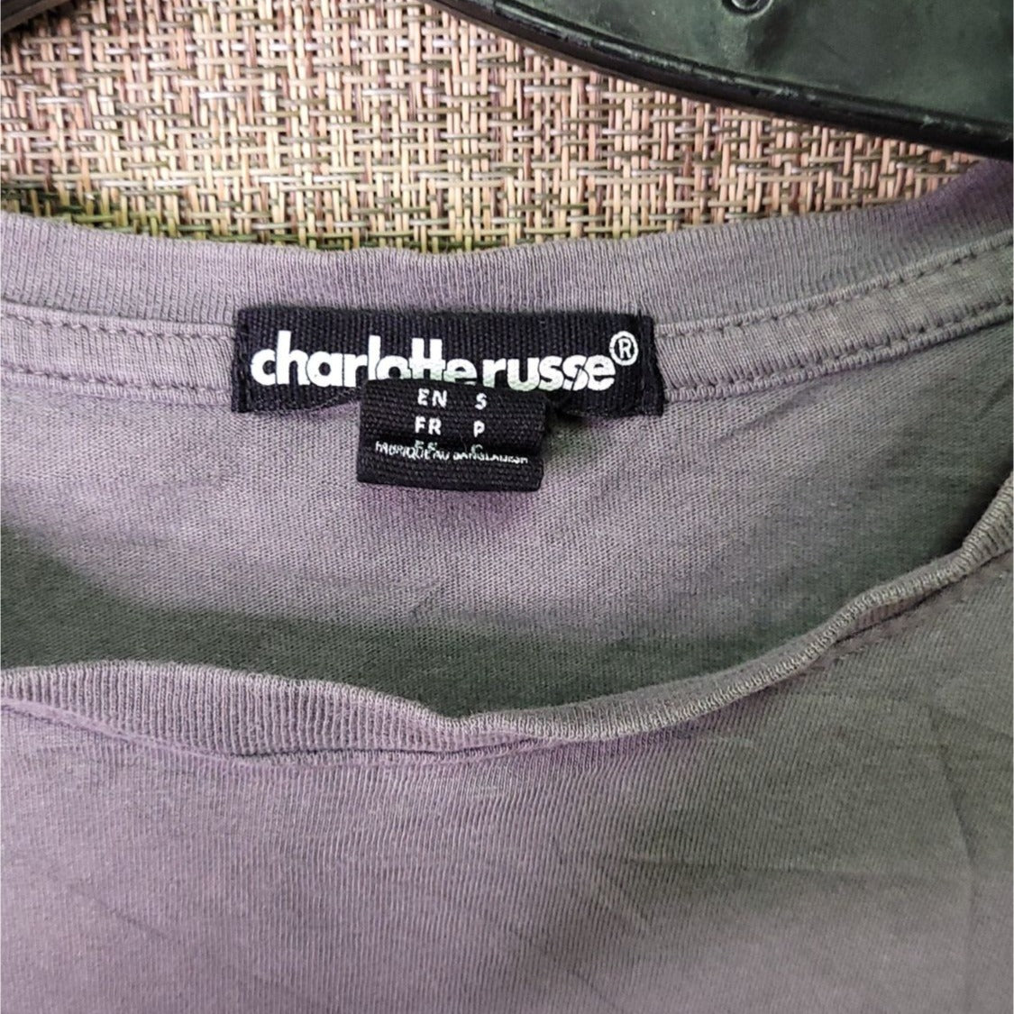CG-12 Charlotte Russe Ride Free Graphic Tee Gray Cotton Crewneck Short Sleeve Size S