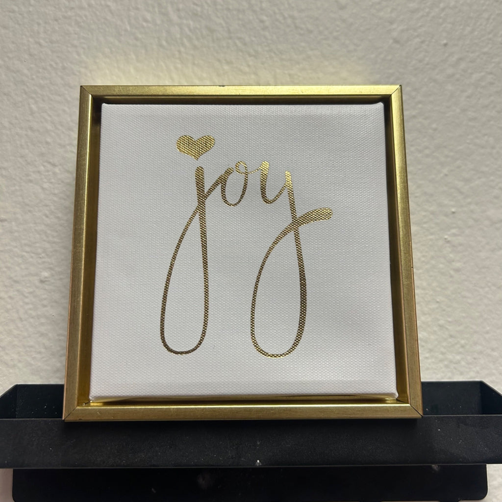Gold Joy Wall Art With Heart Design In Opalhouse Frame