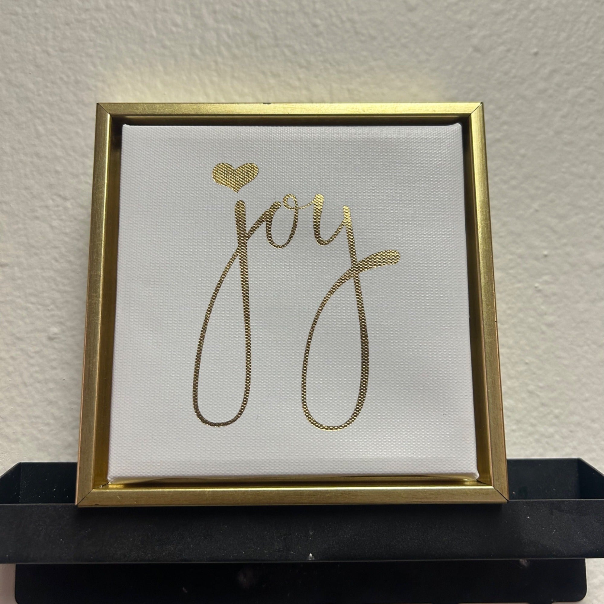 Gold Joy Wall Art With Heart Design In Opalhouse Frame