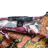 Andrew Marc New York Women's Size XS Multicolor Snack Print Blouse NWT