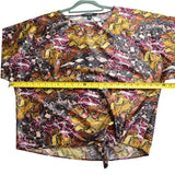 Andrew Marc New York Women's Size XS Multicolor Snack Print Blouse NWT