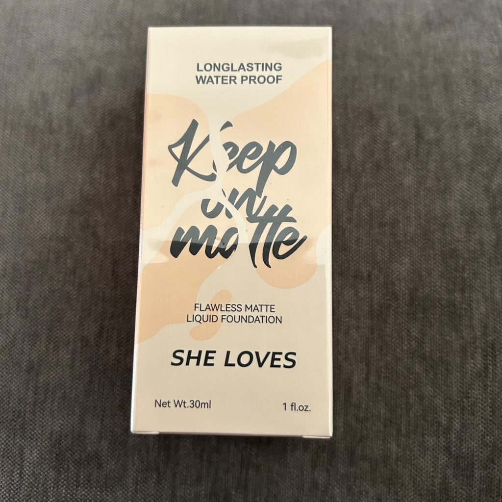 Keep On Matte Longlasting Waterproof Flawless Matte Liquid Foundation She Loves