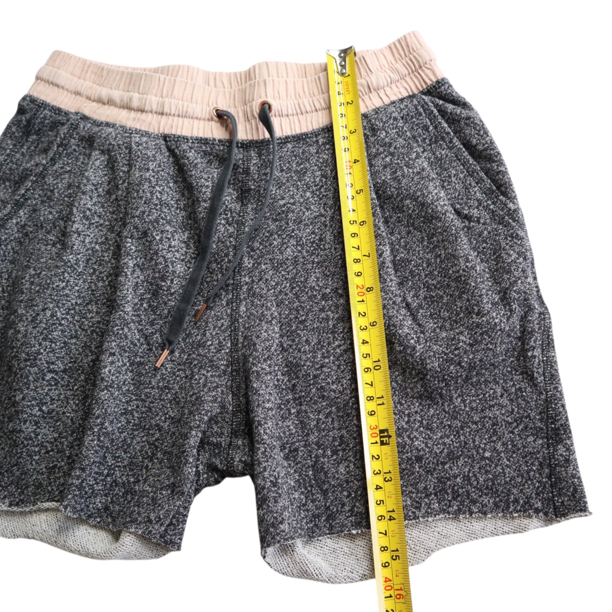 H&M Gray Relaxed Fit Shorts with Drawstring Women's Size Small
