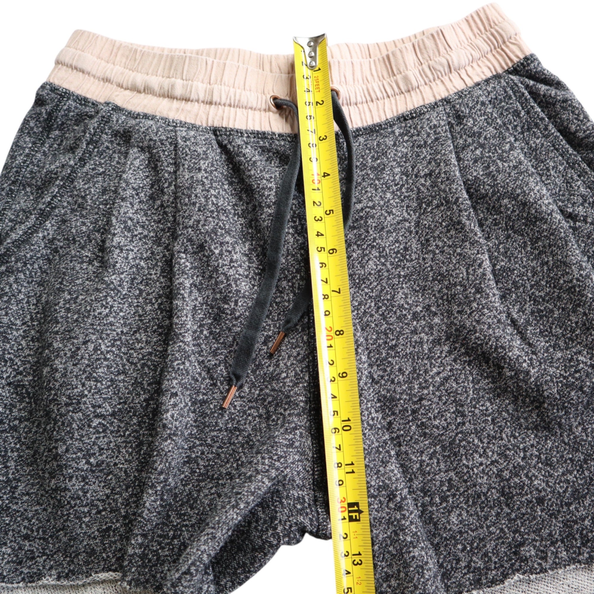 H&M Gray Relaxed Fit Shorts with Drawstring Women's Size Small