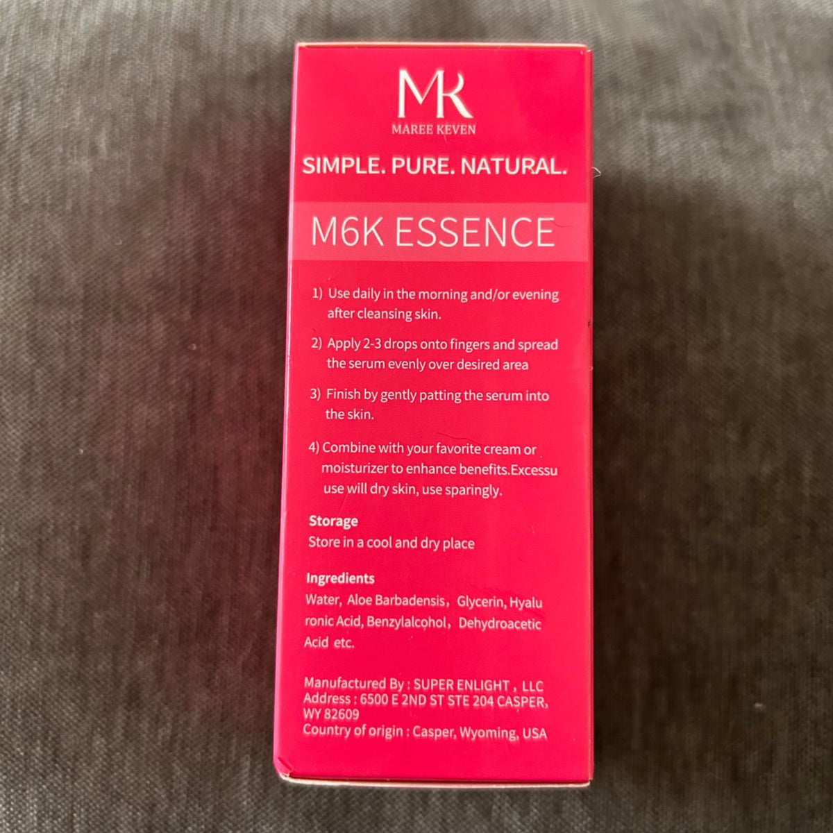 Maree Keven “Essence” With Hyaluronic Acid 30ml Hydrating Serum For Smooth & Radiant Skin
