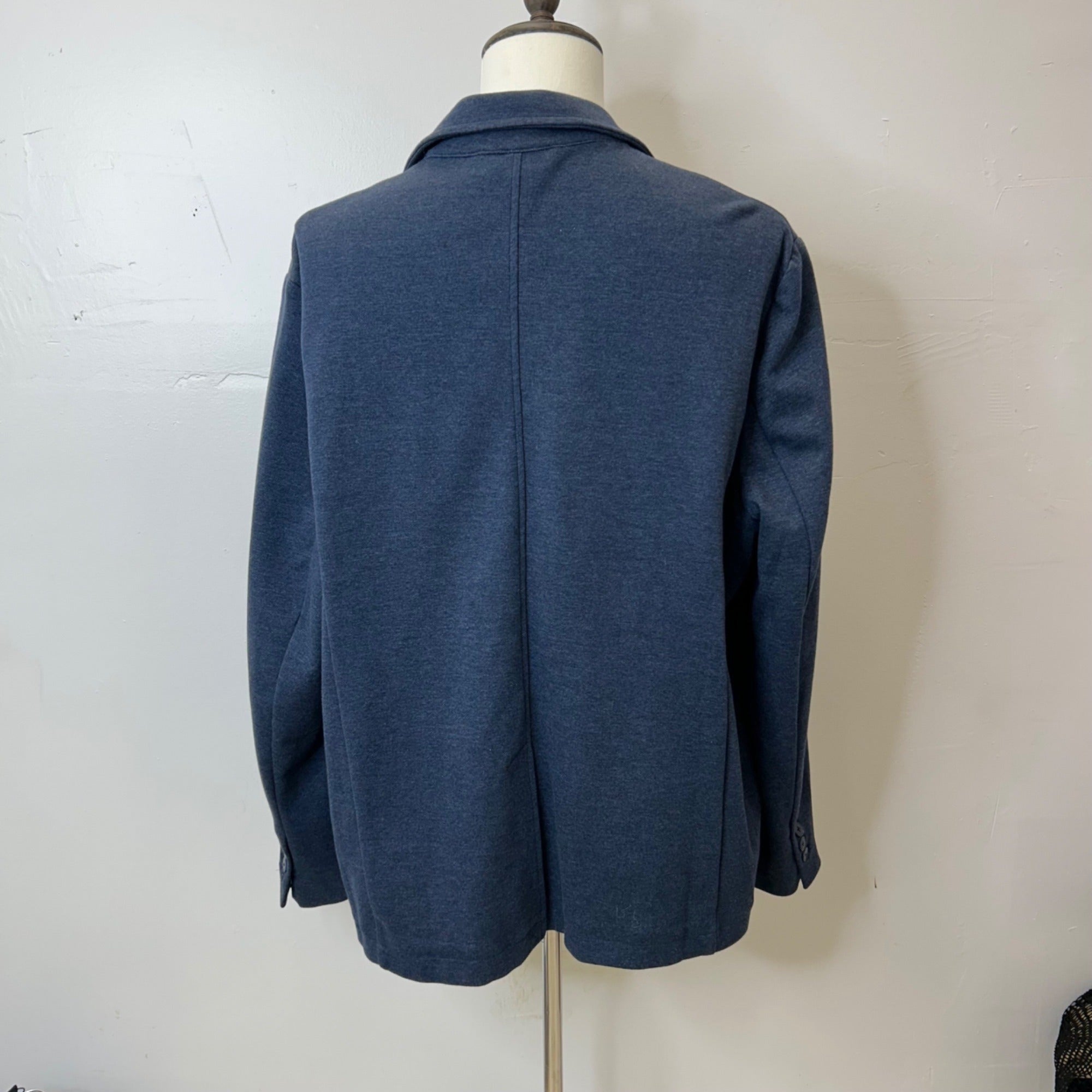 K-115 Goodfellow & Co Men's Comfort Wear Knit Blazer Fighter Pilot Blue Size XXL