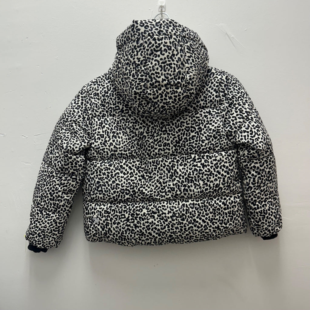 K-172 All in Motion Leopard Print Puffer Jacket Cream Girls' Size Small