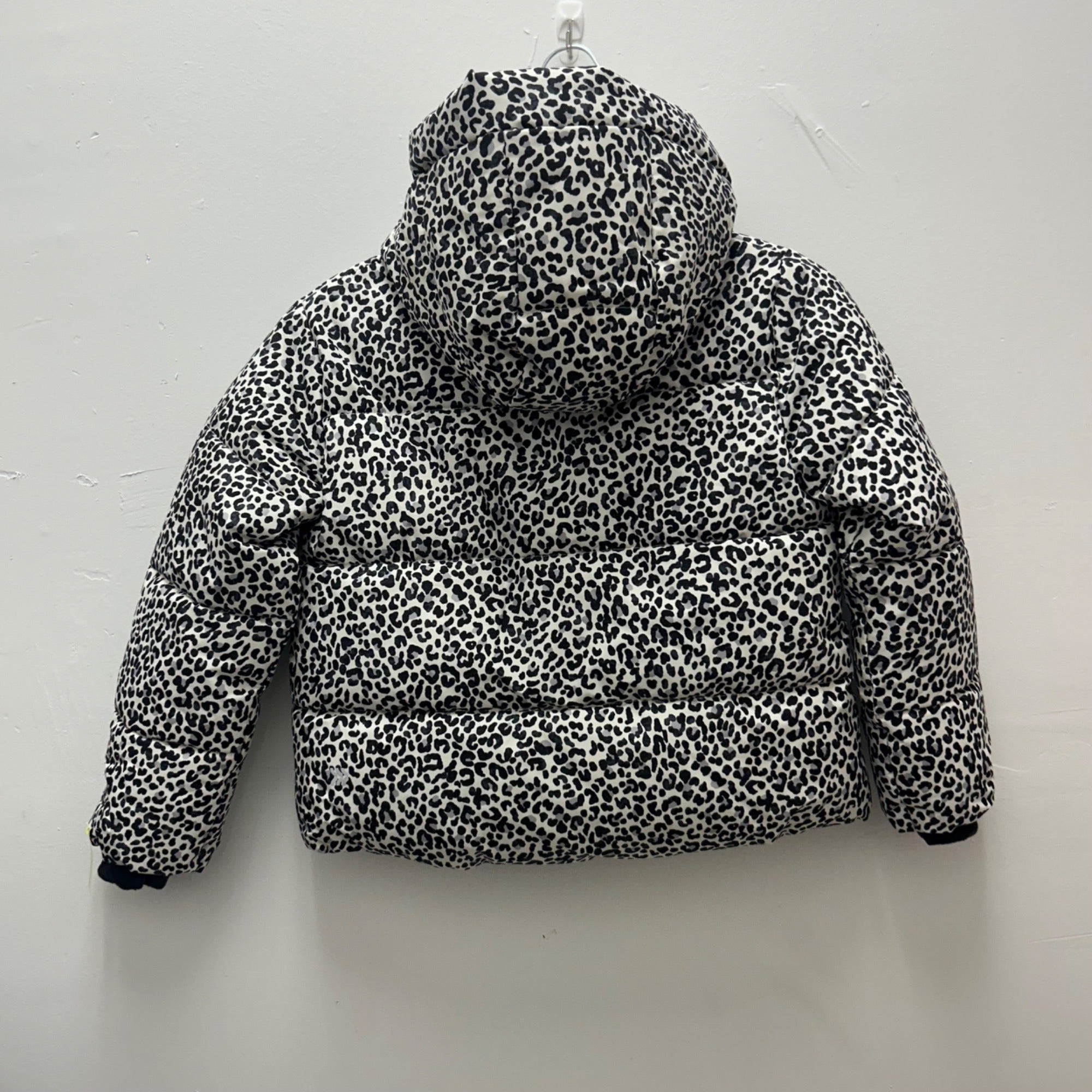 K-172 All in Motion Leopard Print Puffer Jacket Cream Girls' Size Small