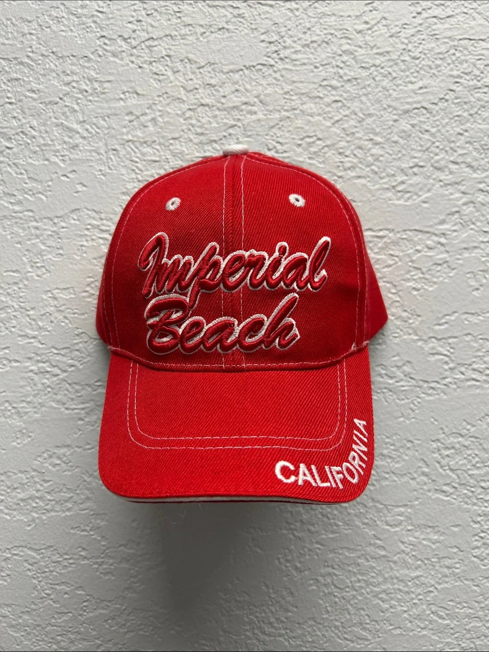 Imperial Beach Red Baseball Cap