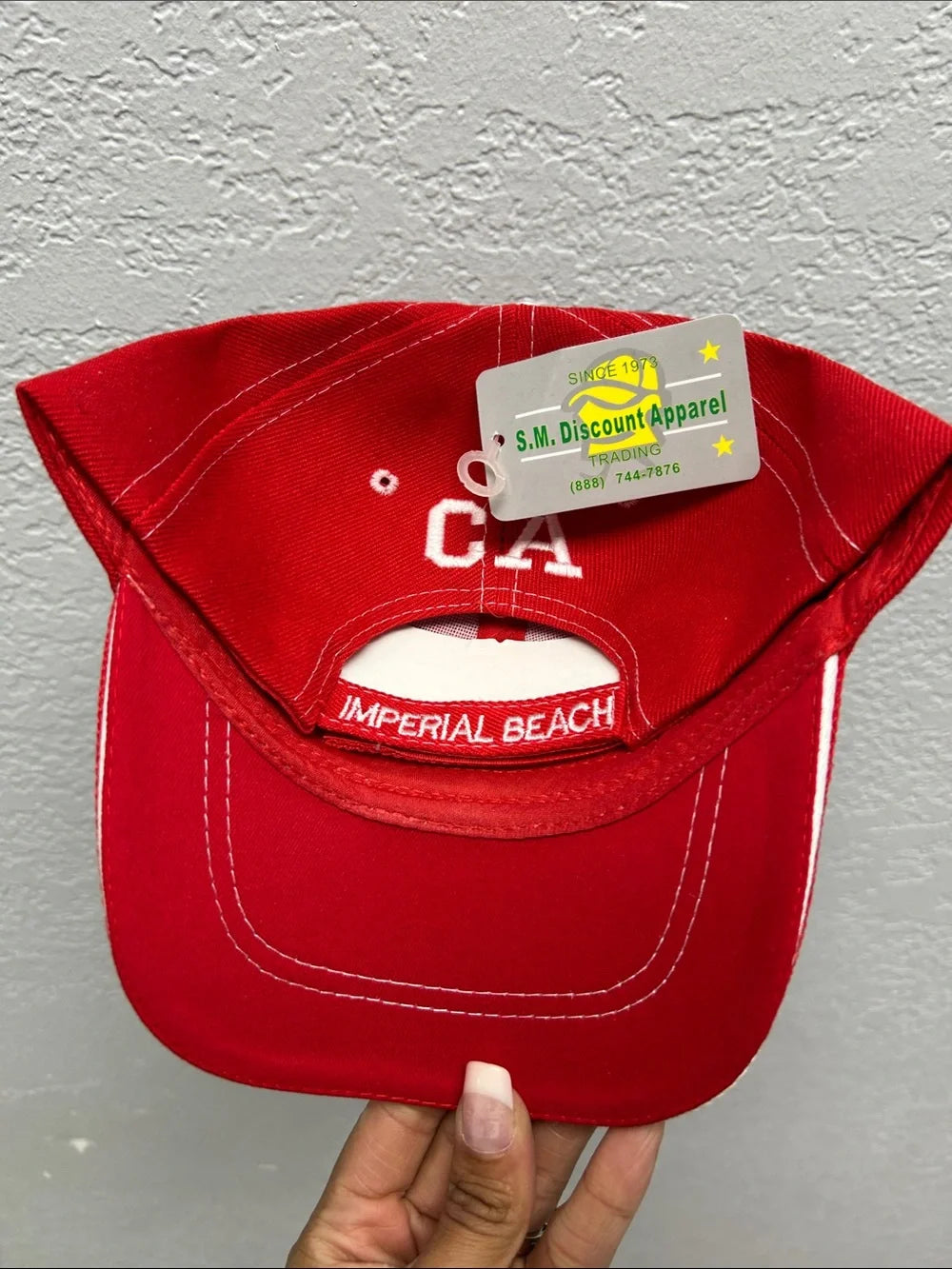 Imperial Beach Red Baseball Cap