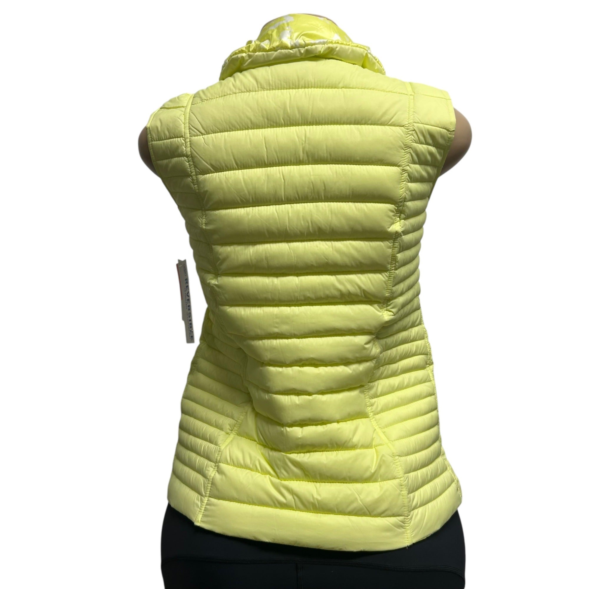 TG-8 Nautica Size Small Packable Lightweight Reversible Lime Green Puffer Vest