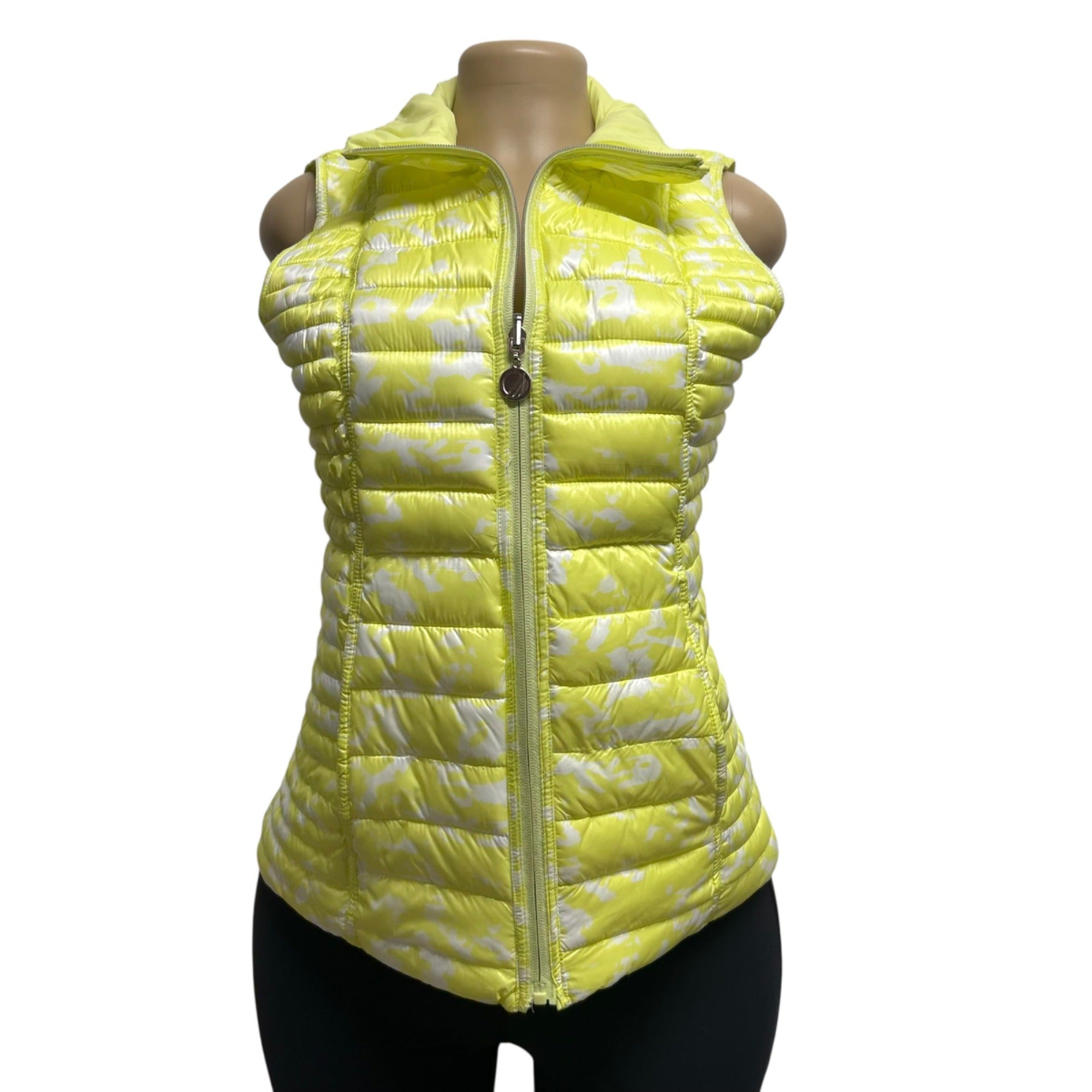 TG-8 Nautica Size Small Packable Lightweight Reversible Lime Green Puffer Vest