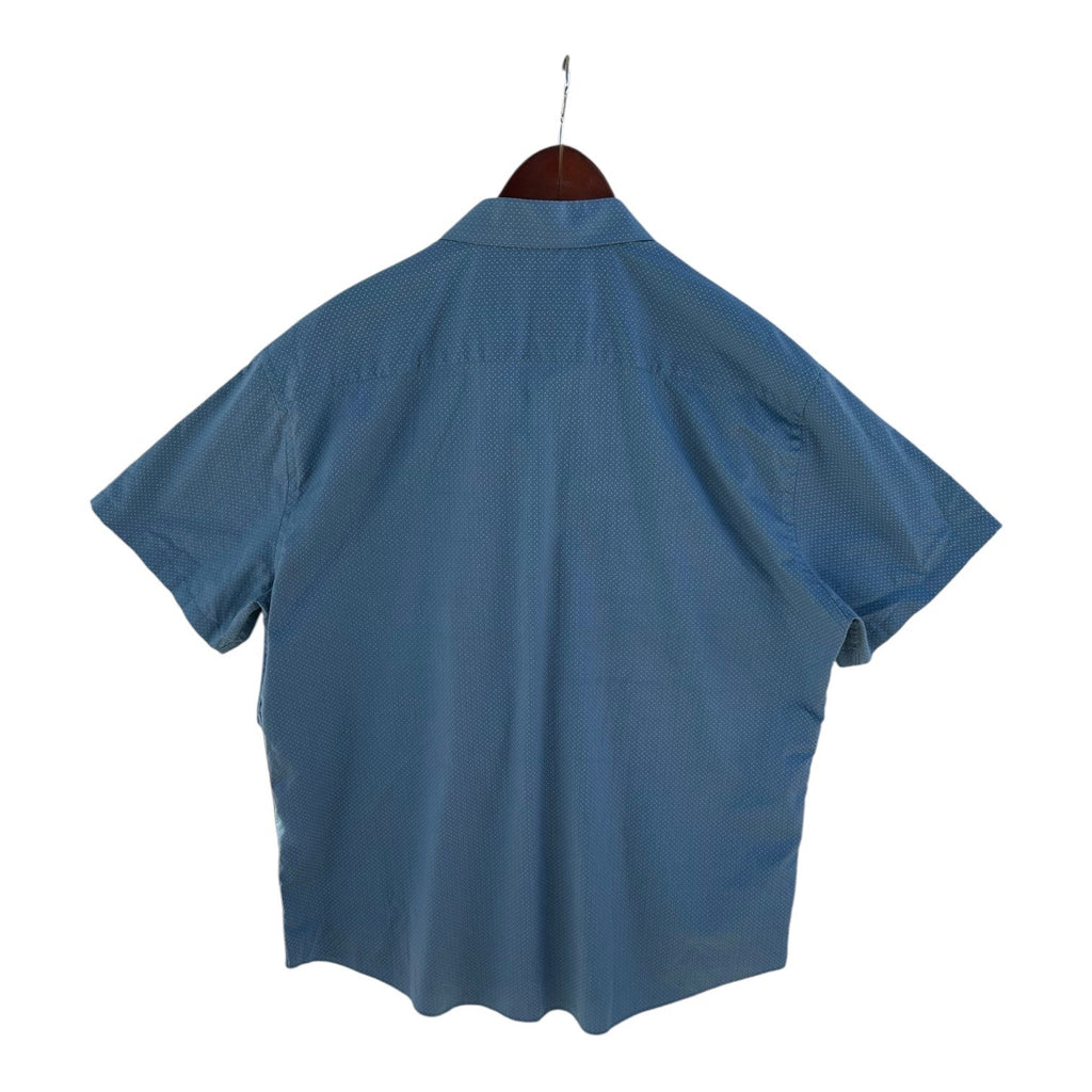 Kenneth Cole "AWEARNESS" Men's XXL Slim Fit Short Sleeve Button-Down Shirt