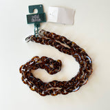 Wild Fable Brown Chain Link Tort Chain Brown Animal Print Belt Women's Medium