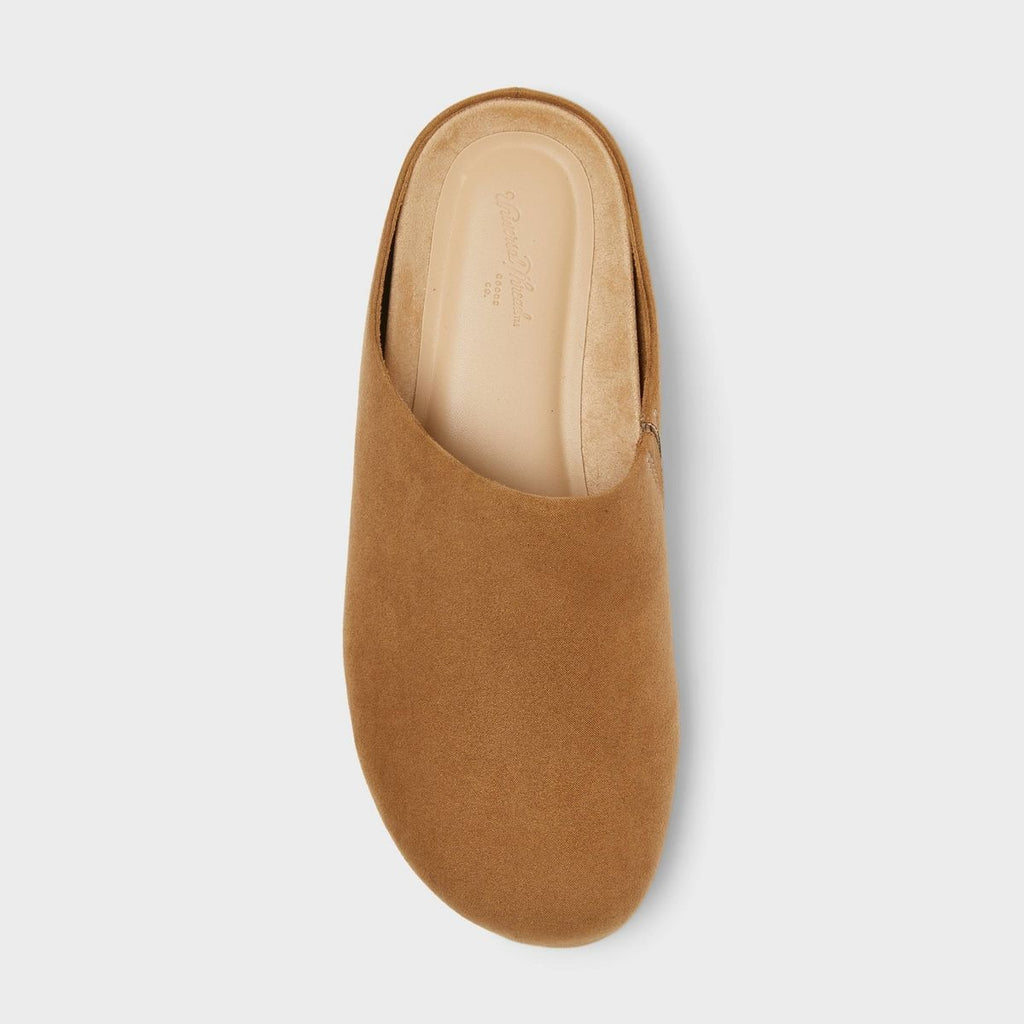 K-1 Universal Thread Size 10 Women's Brooke Clog Mule Flats in Tan Suede.