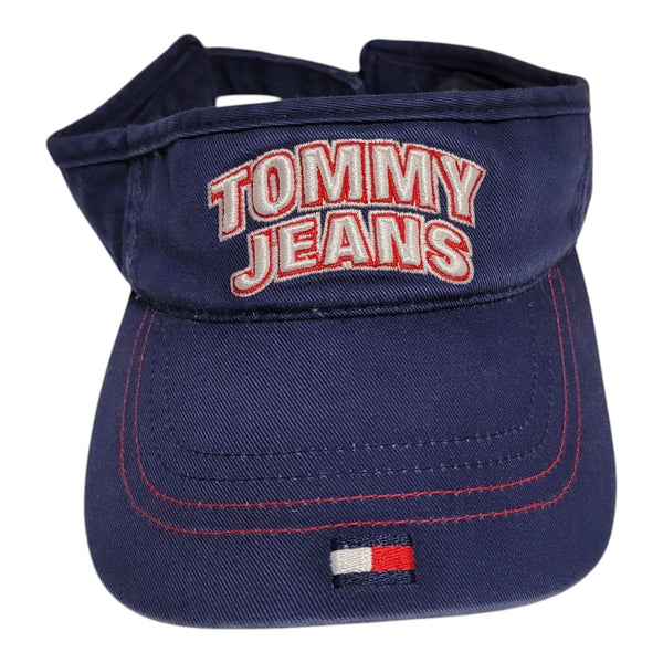 Tommy Jeans Navy Blue Cotton Visor Cap