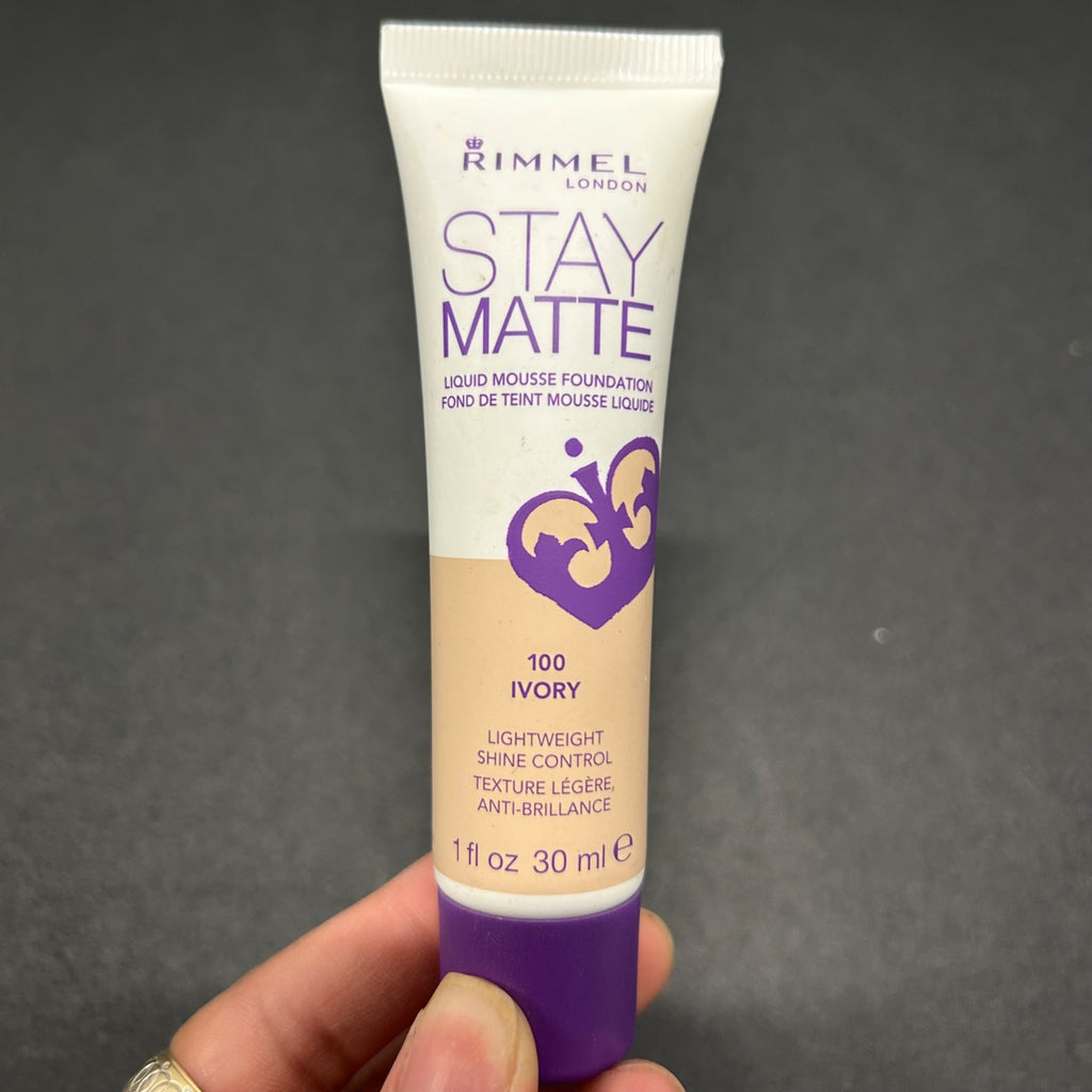 Rimmel London 2 PK Stay Matte Liquid Mousse Foundation 100 Ivory