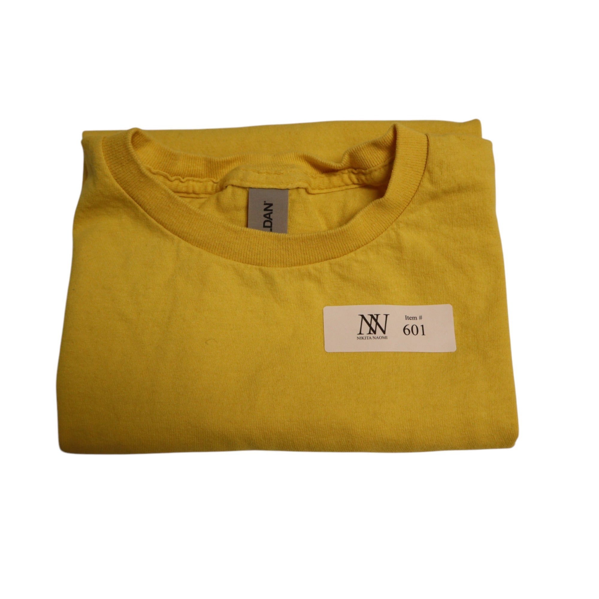Gildan Heavy Cotton Youth T-Shirt Yellow Size Medium