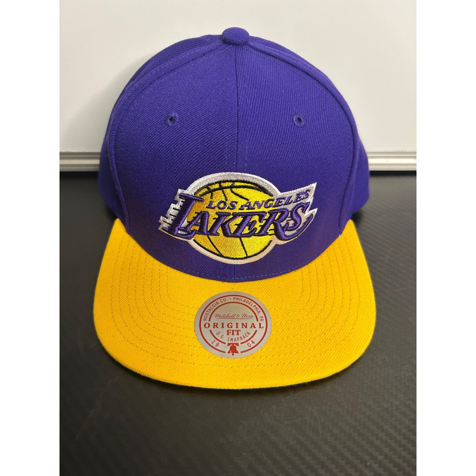 Los Angeles Lakers Mitchell & Ness Purple & Yellow Original Fit Snapback Hat