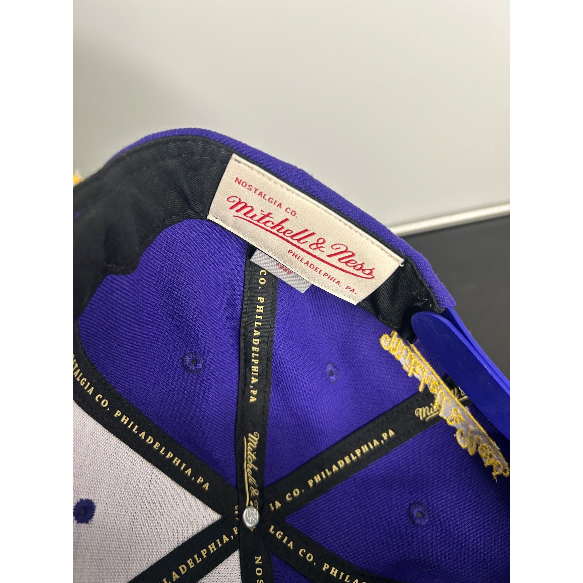 Los Angeles Lakers Mitchell & Ness Purple & Yellow Original Fit Snapback Hat