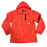 Nike NSW X Quest Anorak Red Orange Windbreaker Jacket w/ Hoodie Unisex Size XXS