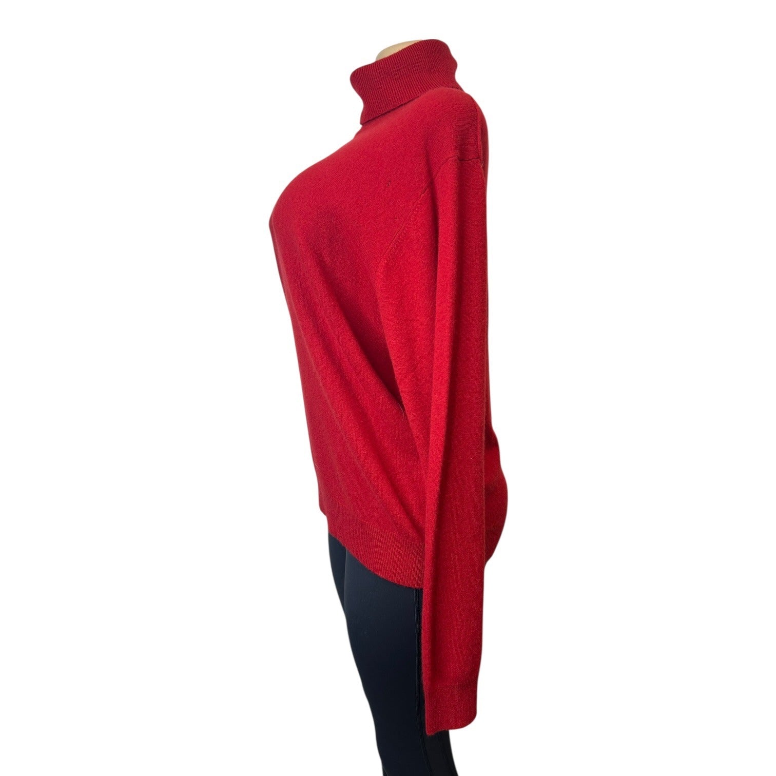 TG-29 Michael Kors Womens Red Turtleneck Sweater Size Medium