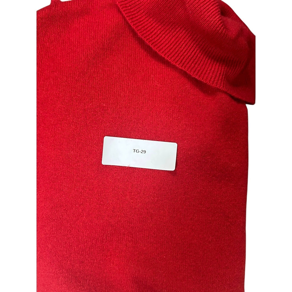 TG-29 Michael Kors Womens Red Turtleneck Sweater Size Medium