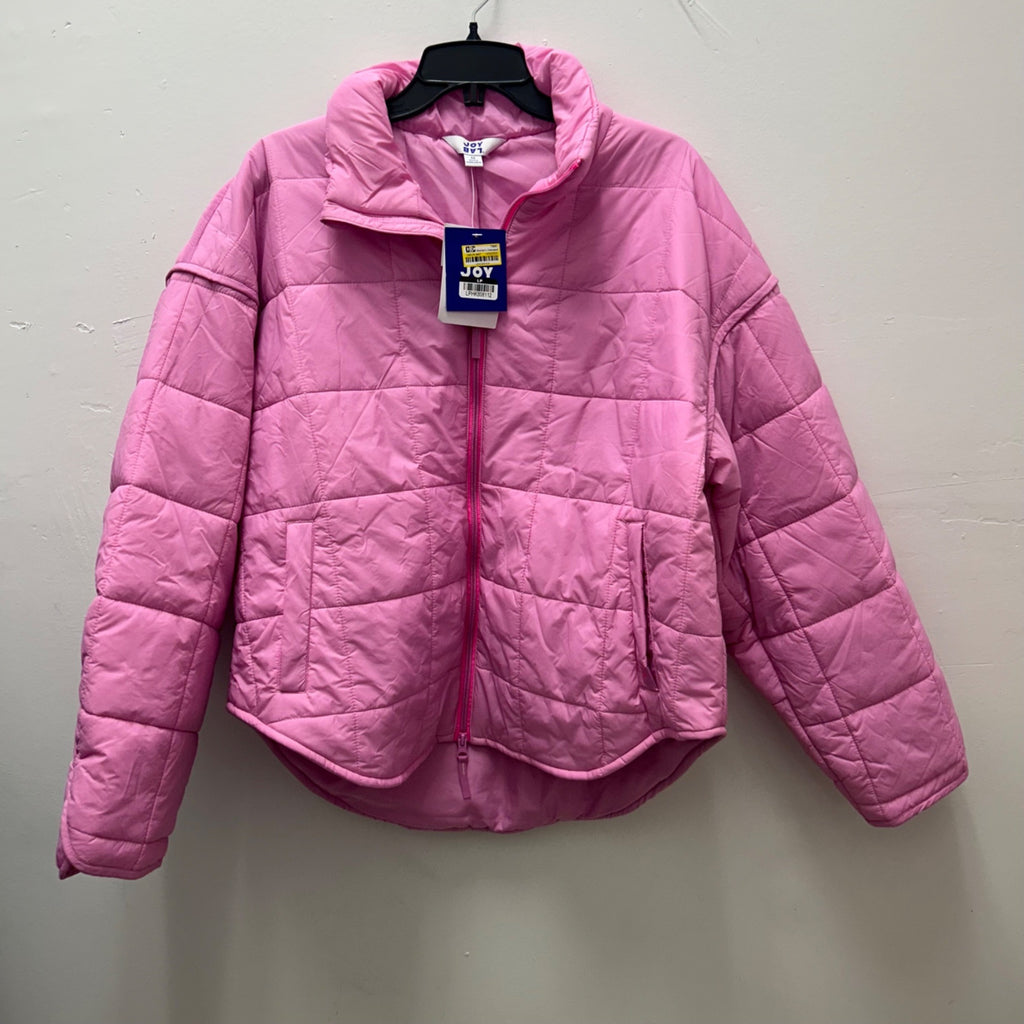 K-177 JoyLab Women's Medium Oversized Quilted Puffer Jacket - Pink