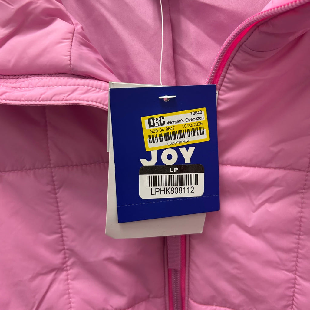 K-177 JoyLab Women's Medium Oversized Quilted Puffer Jacket - Pink