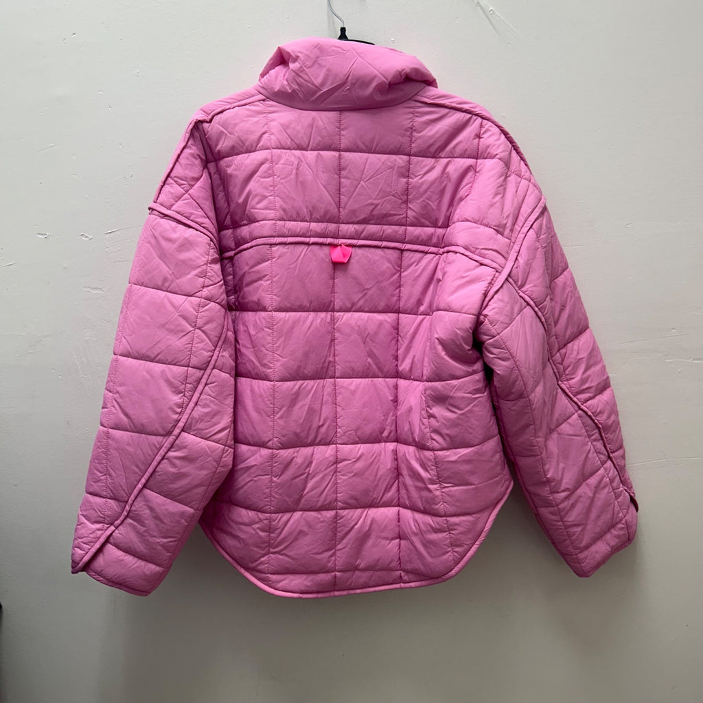 K-177 JoyLab Women's Medium Oversized Quilted Puffer Jacket - Pink