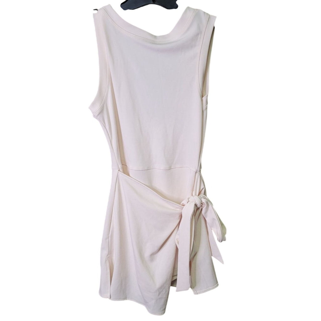 CG-17 Sleeveless Light Pink Mini Dress Side Bow Tie & Scoop Neckline Size Small