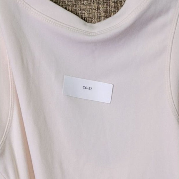 CG-17 Sleeveless Light Pink Mini Dress Side Bow Tie & Scoop Neckline Size Small