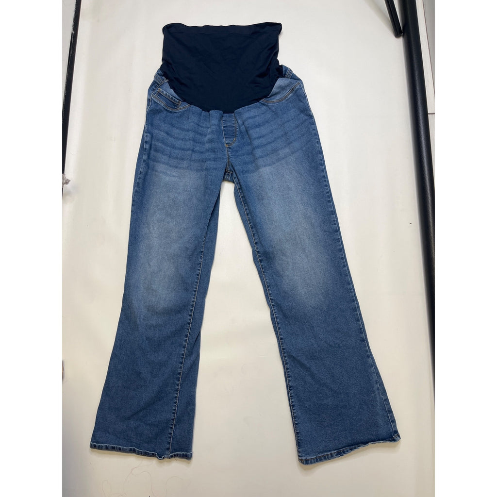 #1051 S.O.N.G. XL Blue Wash Maternity Bootcut Jeans