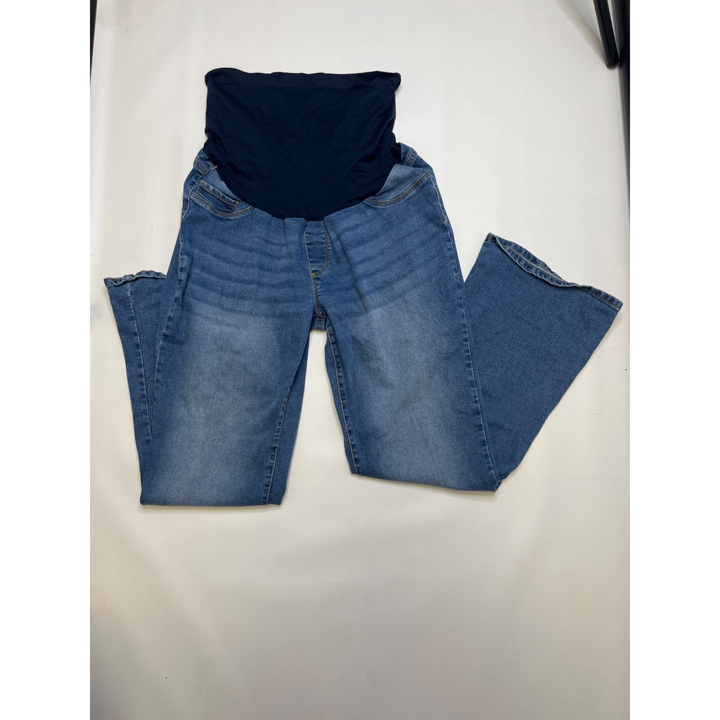 #1051 S.O.N.G. XL Blue Wash Maternity Bootcut Jeans