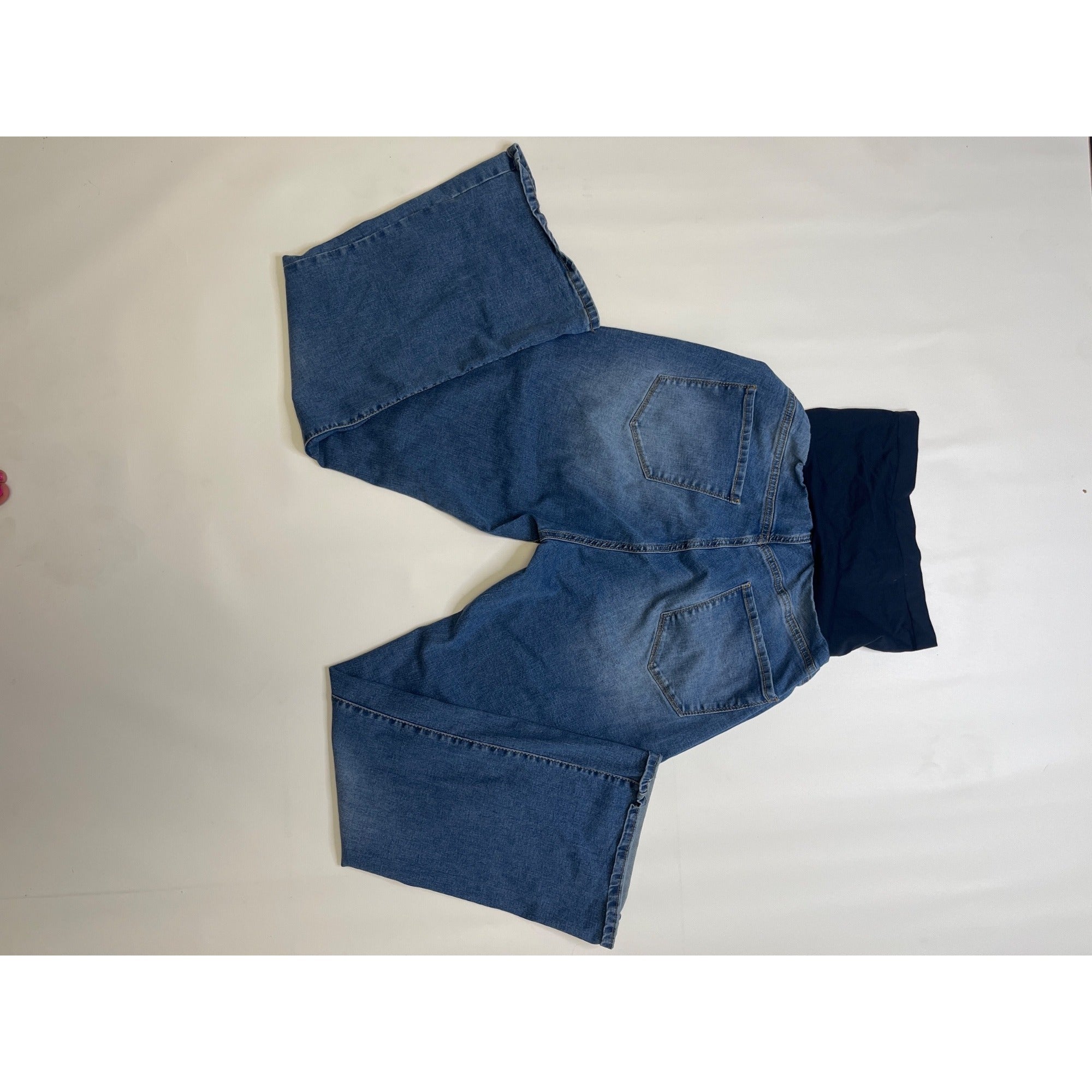 #1051 S.O.N.G. XL Blue Wash Maternity Bootcut Jeans