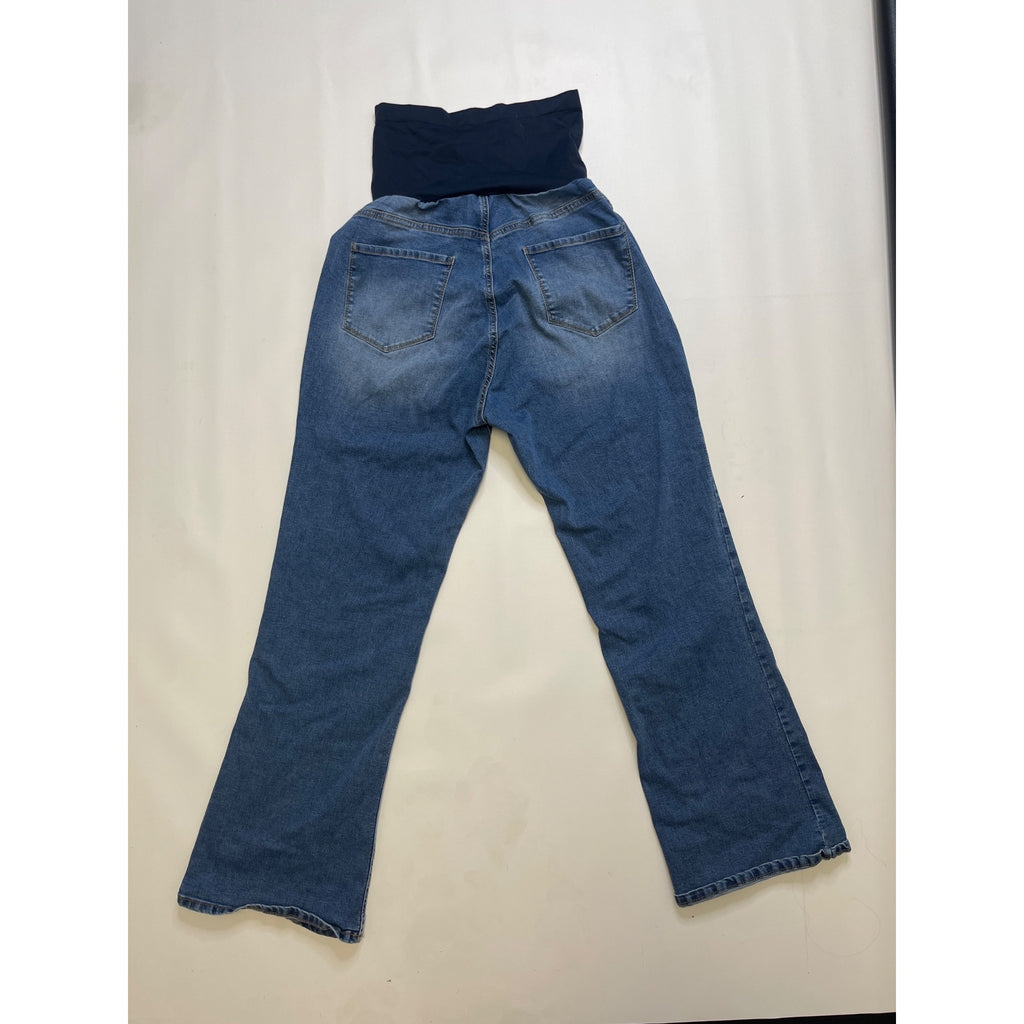 #1051 S.O.N.G. XL Blue Wash Maternity Bootcut Jeans