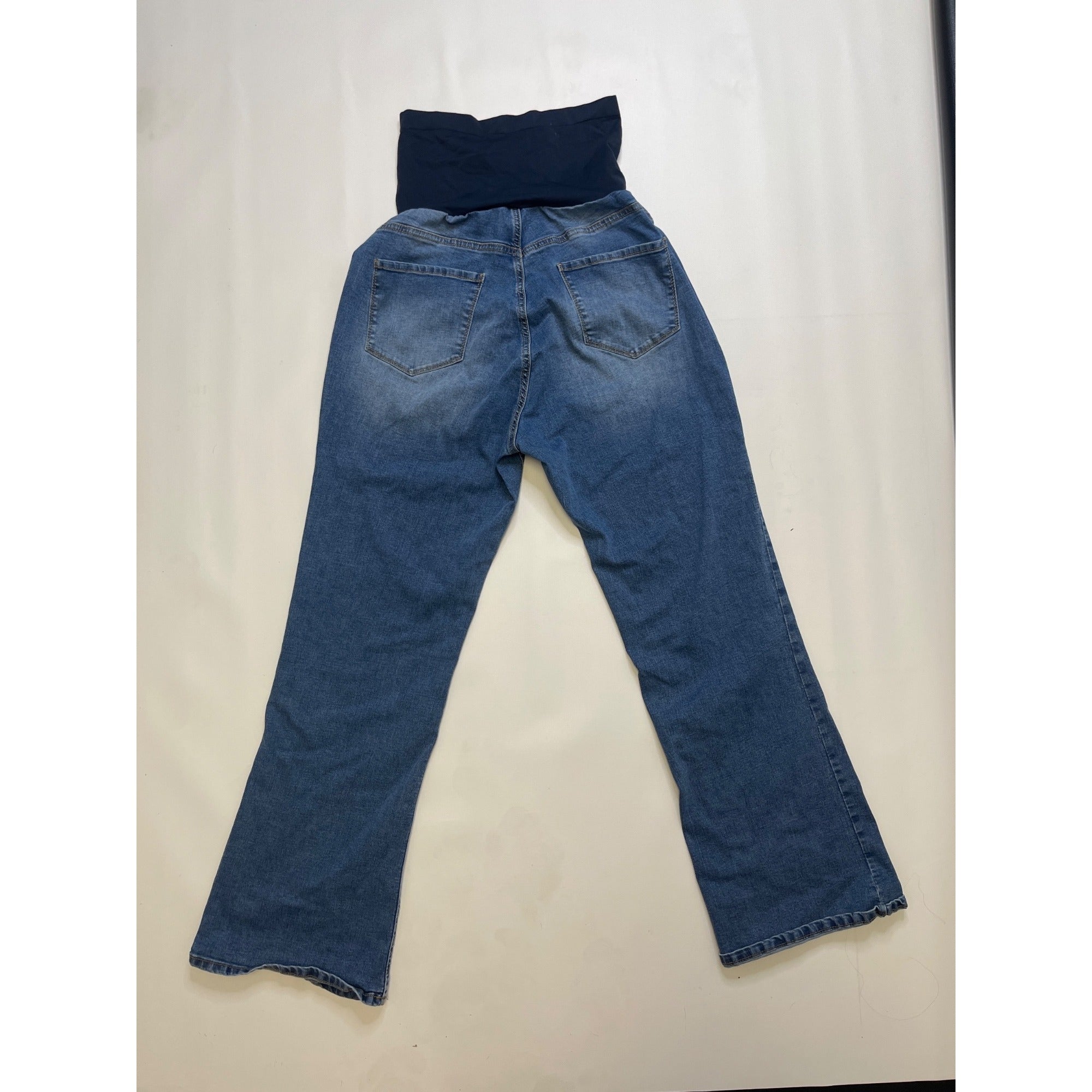 #1051 S.O.N.G. XL Blue Wash Maternity Bootcut Jeans