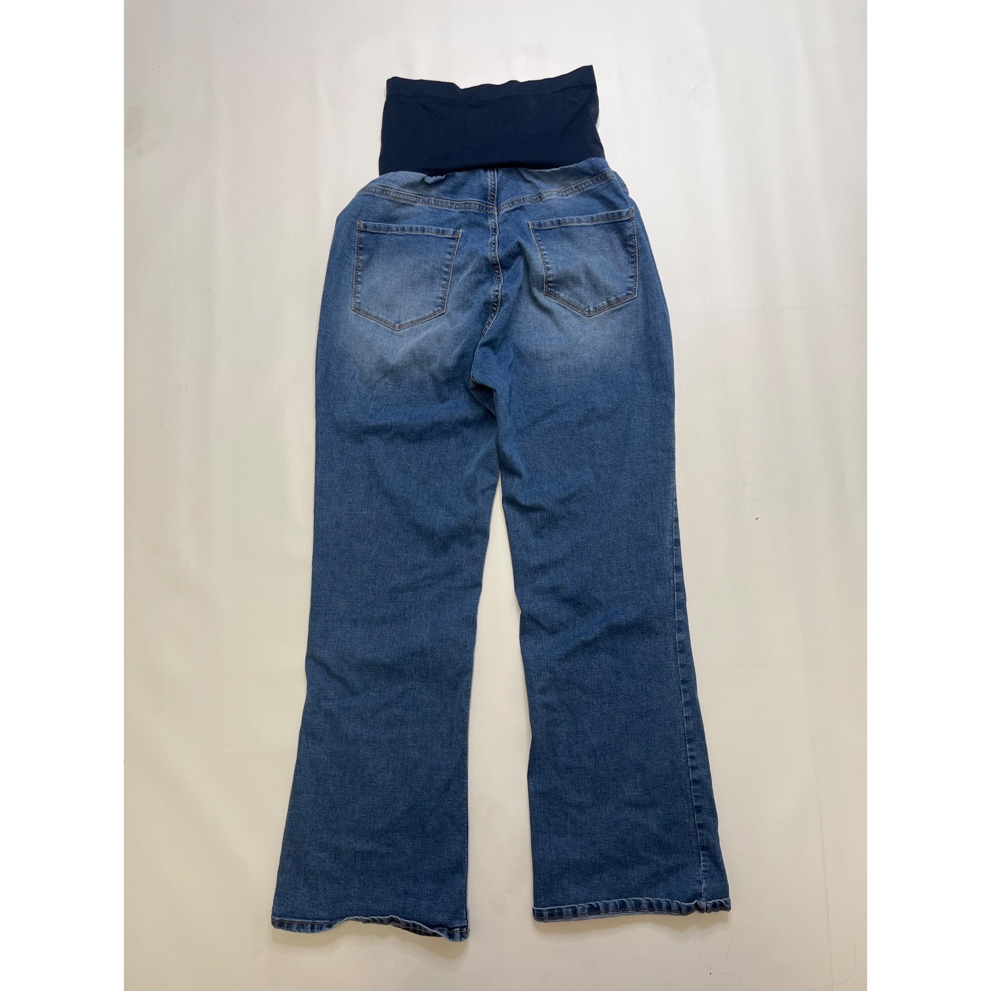 #1051 S.O.N.G. XL Blue Wash Maternity Bootcut Jeans