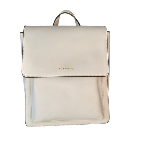 BCBGeneration "Quincy" Backpack Ivory Shoulder Bag