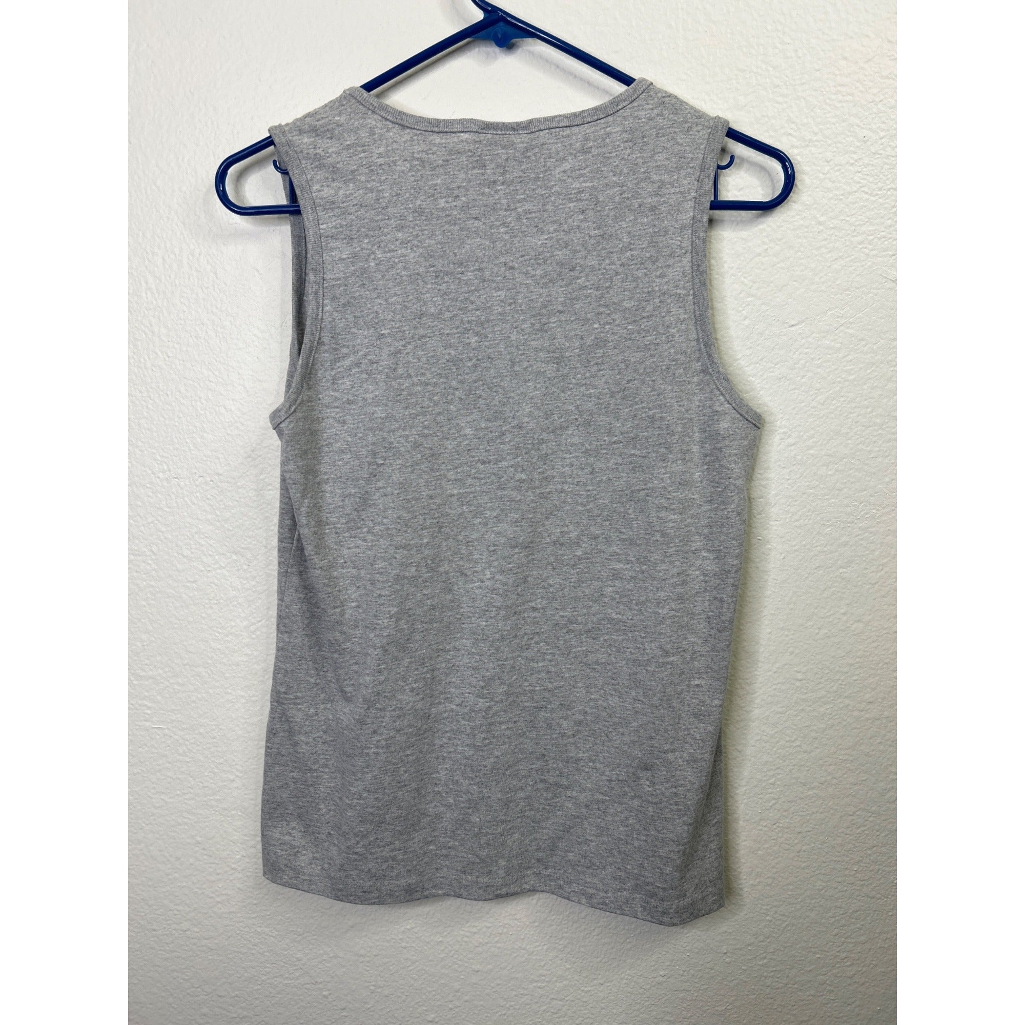 #1065 Size Small Gray Patriotic Graphic Tank Top