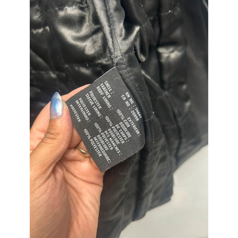 Marc New York Black Leather Jacket, Small