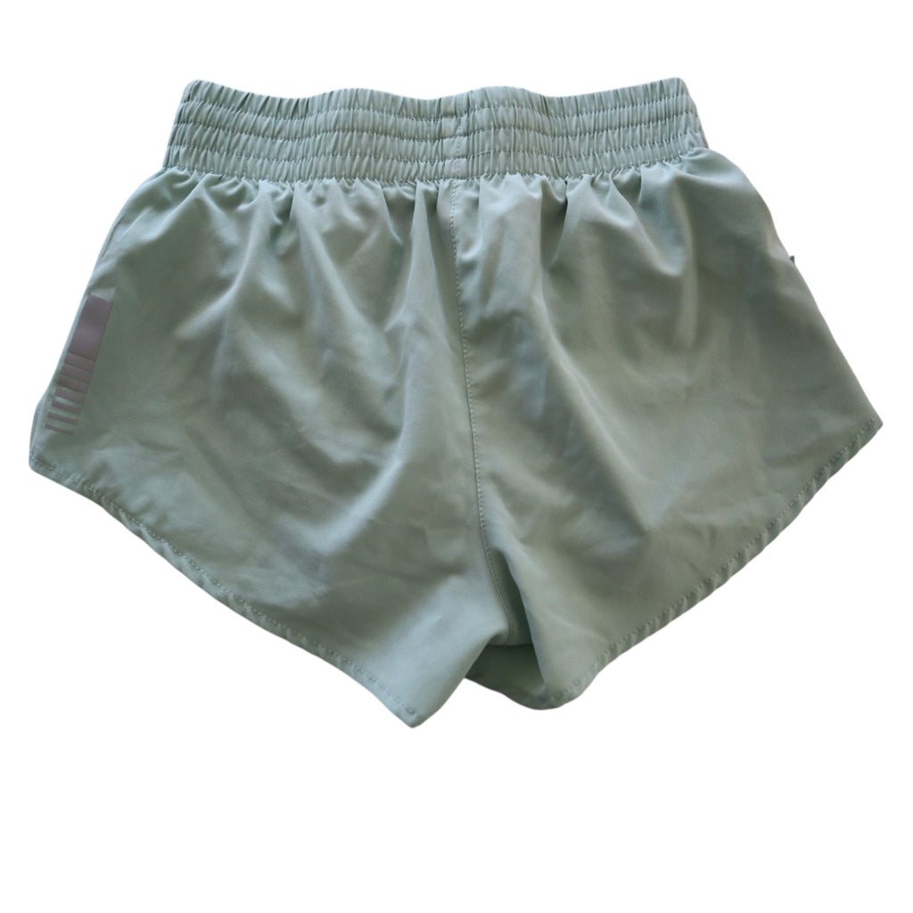 Asics Women's XS Light Green Running Shorts With Built-In Briefs
