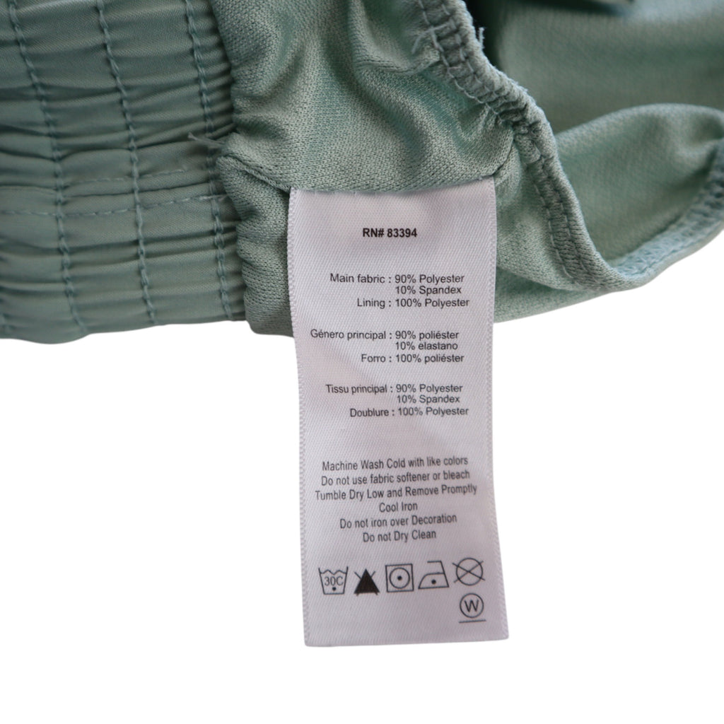 Asics Women's XS Light Green Running Shorts With Built-In Briefs