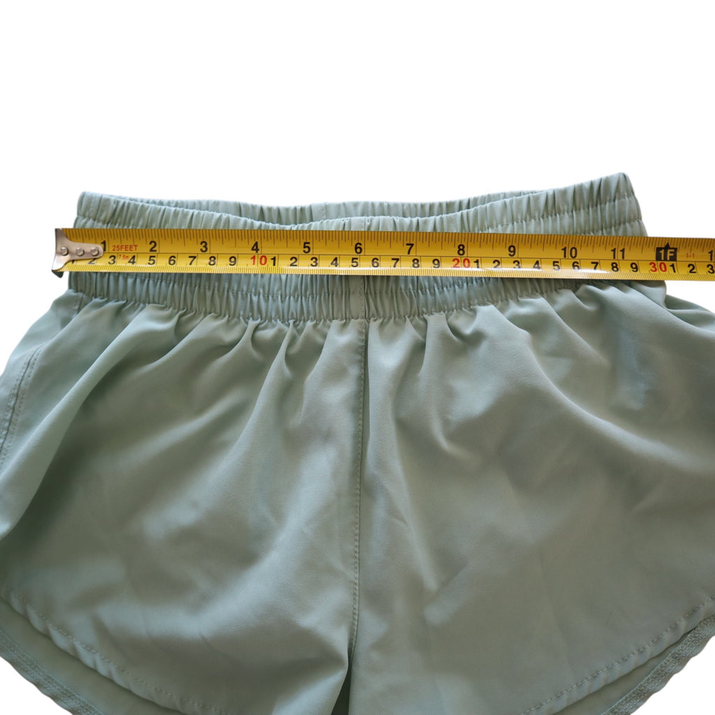 Asics Women's XS Light Green Running Shorts With Built-In Briefs