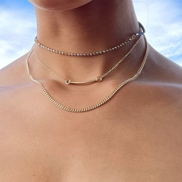 Carisma Layered Gold & Silver Tone Chain Necklace Set